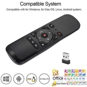 Resim Ankatek Kablosuz Ppt Sunum Kumandası: Lazer, Hava Mouse, 6 Eksen Jiroskop & 2.4ghz Kontrol 