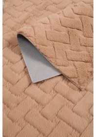 Resim Desenli Tavşan Tüyü Yumuşak 2 Li Banyo Paspası Kaymaz Tabanlı Klozet Takımı Camel Camel 