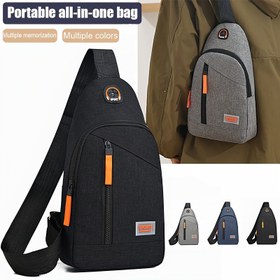 Resim Unisex Günlük Ayarlanabilir Bel Çantası - Çok Bölmeli ve Fermuarlı, Hafif Crossbody Çanta, Bisiklet, Yürüyüş, Spor Salonu, Seyahat için Dayanıklı Polyester - Siyah, Çoklu Cepli, Gençler İçin 