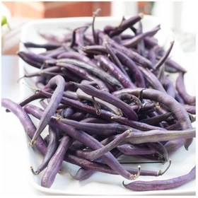 Resim Geleneksel Purple Wax Sırık Fasulye Tohumu 10 Tohum 