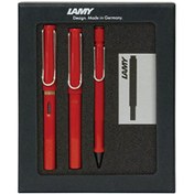 Resim Lamy Safari 3'lü Kalem Seti Drv Şeffaf K Kırmızı 