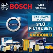 Resim Volvo V40 1.6 D2 Dizel Bosch Filtre Bakım Seti 2013-2016 (495584858) 