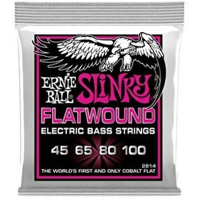 Resim Ernie Ball P02814 - Super Slinky Flatwound 45-100 Bas Gitar Teli 