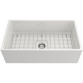 Resim Bocchi Contempo Mutfak Eviyesi 84 x 48 CM Parlak Beyaz 1352-001-012 