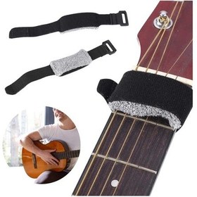 Resim Swing Sm01 Gitar Tel Susturucu Yumuşak Kilitli Bez Kelepçe-Siyah 