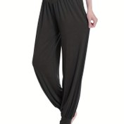 Resim Kadınlar için Yüksek Bel Yoga Pantolonu - Yumuşak, Esnek ve Rahat Elastik Bel Bandı ve Manşetli Ayak Bileği ile - Yoga, Spor Salonu ve Açık Hava Aktiviteleri için Mükemmel - Makinede Yıkanabilir - İlkbahar/Yaz/Sonbahar Giyim 