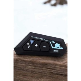 Resim Karahanbey Interkom Intercom Kask Kulaklık BT22 Bluetooth Motosiklet Kulaklık 5.0 Bluetooth 