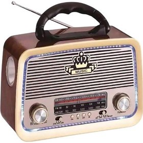 Resim Harvox Nostaljik Radyo Fenerli Bluetoothlu Mp3 Çalar Müzik Kutusu 
