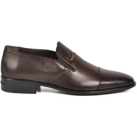 Resim Pierre Cardin 70555 M Kahverengi Hakiki Deri Erkek Takım Elbiseye Uygun Klasik Ayakkabı Kahverengi 