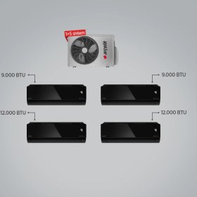 Resim Arçelik A++ 9000 BTU + 9000 BTU + 12000 BTU + 12000 BTU İç Ünite (1 adet Dış Ünite = 4 adet İç Ünite) 30000 BTU 1+5 Multi Inverter Klima 