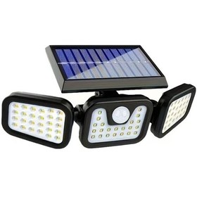 Resim Turcoshop11 Siyah 1 Paket 74 Led Güneş Enerjili Hareket Sensörlü Ayarlanabilir Bahçe Garaj Duvar Aydınlatma Gece Lambası 