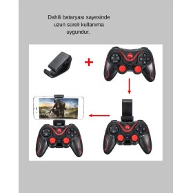 Resim OtoTech Hafif ve Taşınabilir Kablosuz Bluetooth Oyun Konsolu 