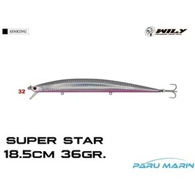 Resim Wily Super Star 18.5Cm 36Gr. (Sinking) No:32 