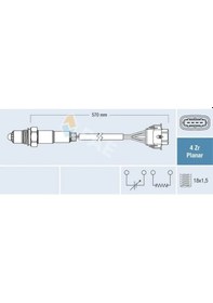 Resim Opel Astra J Oksijen Sensoru 1.6 2010-2018 A16xer B16xer Fae 77154 