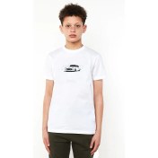 Resim Qivi Chevrolet 1955 Baskılı Unisex Çocuk Beyaz Tshirt 