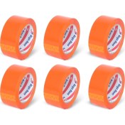 Resim 45 mm x 100 mt Turuncu Koli Bandı 6 Adet 