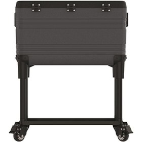 Resim IcePeak Patio 70 Tekerlekli Raflı 65.8 Litre Buzluk 
