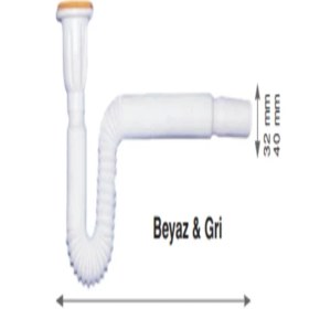 Resim Körüklü Lavabo Sifonu Extra 138CM 