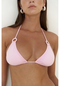 Resim Mai Collection Mai Studios Co. Samudra Halka Detaylı Pembe Bikini Üstü Pembe 