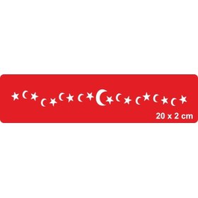 Resim Ayyıldız Bayrak Tattoo Geçici Dövme Şablonları Kına Kalıpları 