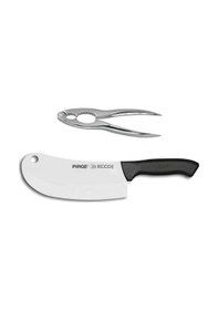 Resim Bursa Pirge Ecco Sebze Meyve Soğan Bıçak Satırı Zırh 19 CM 38060 Fabrika Ayarı Siyah 