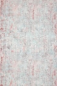 Resim Pembe Soyut Modern Geometrik Etnik Eskitme Desenli Boho Makinada Yıkanabilir Hafif Hav Toz Vermez Leke Tutmaz Kaymaz Taban Dijital Makine Baskı Halı Oturma Odası Salon Yolluk Koridor Mutfak Halısı 