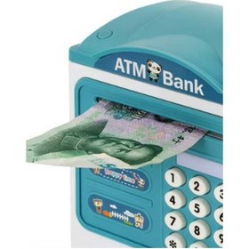 Resim Büro Ev Ofis Çocuk Hediyesi İçin Şirin Tasarımlı Şifreli Atm Kumbara 