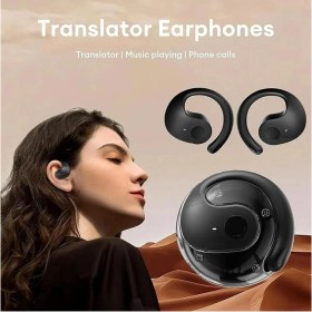 Resim Zigver HY-T26 Pro Dil Tercüman Kulakiçi 144 Dil Gerçek Zamanlı Çeviri Kulakiçi Kablosuz Bluetooth Açık Kulak Kulaklıklar 