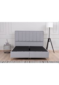 Resim Kilim Mobilya Gold Therapy Sandıklı Baza Ve Başlık Seti Gri ( Yatak Dahil Değildir ) 160x200 Gri 