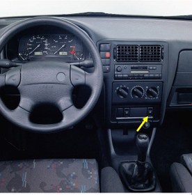 Resim VW Polo Classic 1996-1999 Sağ Ön Kapı Cam Açma Düğmesi 191959855 