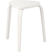 Resim IKEA Beyaz Renk Tabure 42x48x45 Cm Meridyendukkan Huş Ağacı Tabure-sandalye Tekli 