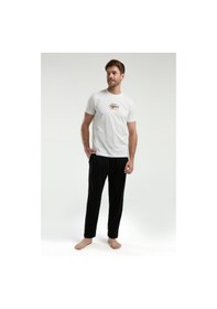 Resim Arnetta Erkek Beyaz Pijama Takımı 5274-47444 Beyaz 