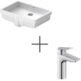 Resim Duravit Vero Tezgah Altı Lavabo 49 Cm Ve No.1 Lavabo Bataryası, M 