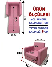 Resim Çocuk Koltuğu Komple Sünger Katlanabilir Yataklı Minder Yatak 0-4 Yaş Soho Pembe Standart 