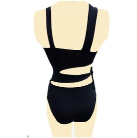 Resim Özel Tasarım Kaplı V Kesim Mayokini Beyaz 