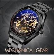 Resim Yingfu Skmeı 9194 Erkek Otomatik Mekanik Çelik Bantlı Saat Pembe Altın Çok Renkli Çok Renkli 