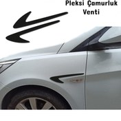 Resim Aksefuar Lazer Ford Focus 3 Çamurluk Venti Parlak Siyah Pleksi Vent 