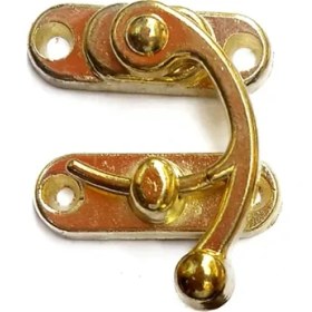 Resim Yay Gözü, Ahşap Kutu Klipsi Küçük 28X33 Mm, Sarı, 1 Adet 