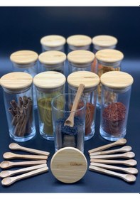 Resim Bambum Zolla Prestige 24 Parça Kaşıklı Baharatlık Kahverengi 