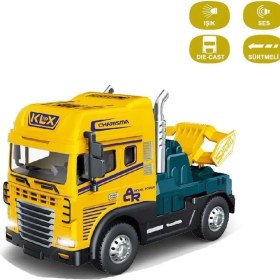 Resim KLX600-345 Sürtmeli Işıklı Müzikli 1:24 Çekici (Tır Kafası) 