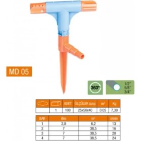 Resim 2 Yönlü & T Normal Sprink Fıskiye 