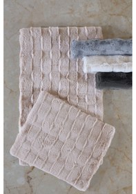 Resim Elart Rita Paspas Takımı 60x100 Cm Krem Krem 