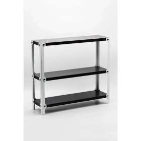 Resim Metal Ahşap 3 Katlı Mutfak Rafı Tezgah Üstü Düzenleyici Siyah Beyaz 