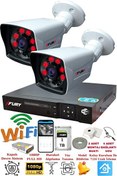 Resim 2 Kameralı 5 MP Lensli 1080P 2 MP Görüntü 6 Atom Gece Görüşlü Full HD Güvenlik Kamerası 5525A 1 TB Fury