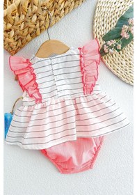 Resim Babymod Babymod Çiçek Işlemeli Kız Bebek Tulum 