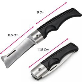 Resim Badem10 Denizli Aşı Bıçağı Bağ Bıçağı Çakısı Dövme Çelik Bıçak 19.5 cm 