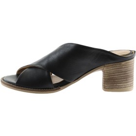 Resim Bueno Shoes Siyah Deri Kadın Topuklu Terlik 01wn6108 