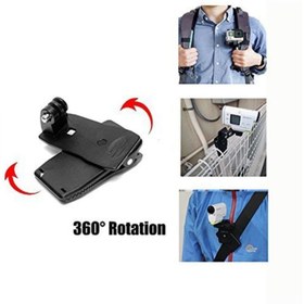 Resim Gplus Eken Sjcam Xiaomi Hero 6 360 Dereceli Çanta Klipsi Kıskaç GP138 