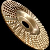 Resim 1 adet Dış Çap 100mm, Açılı Taşlama Diskleri, Düz, Yuvarlak, Altın Renkli, Ahşap İşleme Aletleri, Yüksek Karbonlu Çelik Malzeme, Ahşap Cilalama, Ahşap Öğütme Araçları 