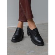 Resim Svor Siyah Hakiki Deri Kadın Makosen 